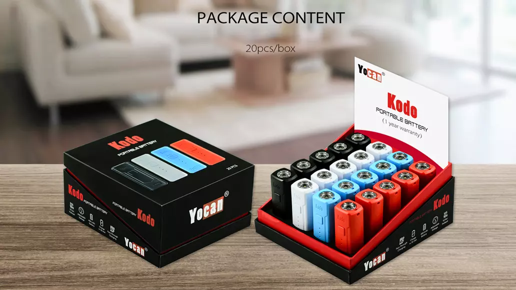 Yocan Kodo Vaporizer Battery Mod - Black Note