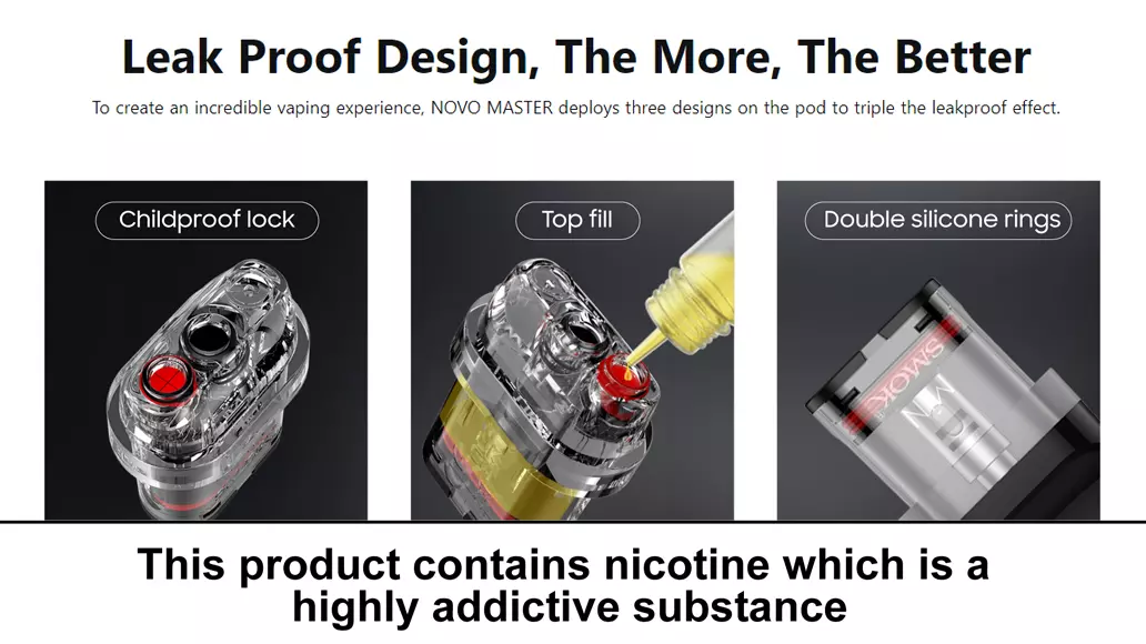 Smok Novo Master E-Zigarette ☀ Pod System bis 30 Watt